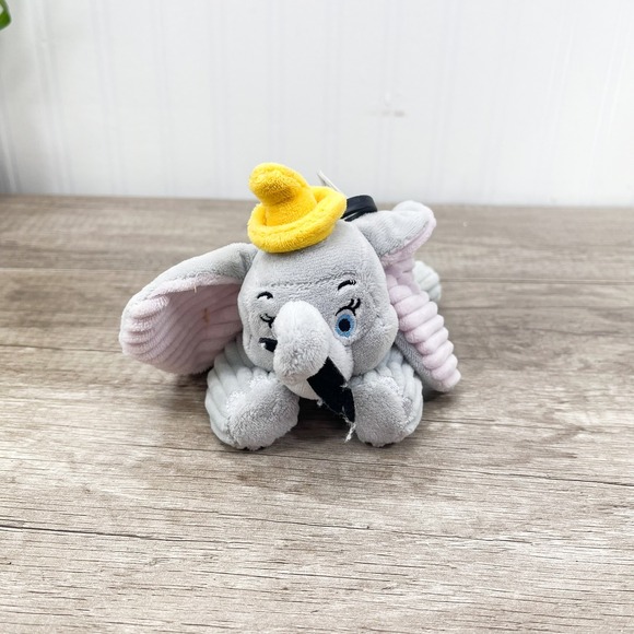 Scentsy Other - Disney Scentsy Buddy Clip Dumbo Elephant Plush Backpack Clip Gray Yellow Hat